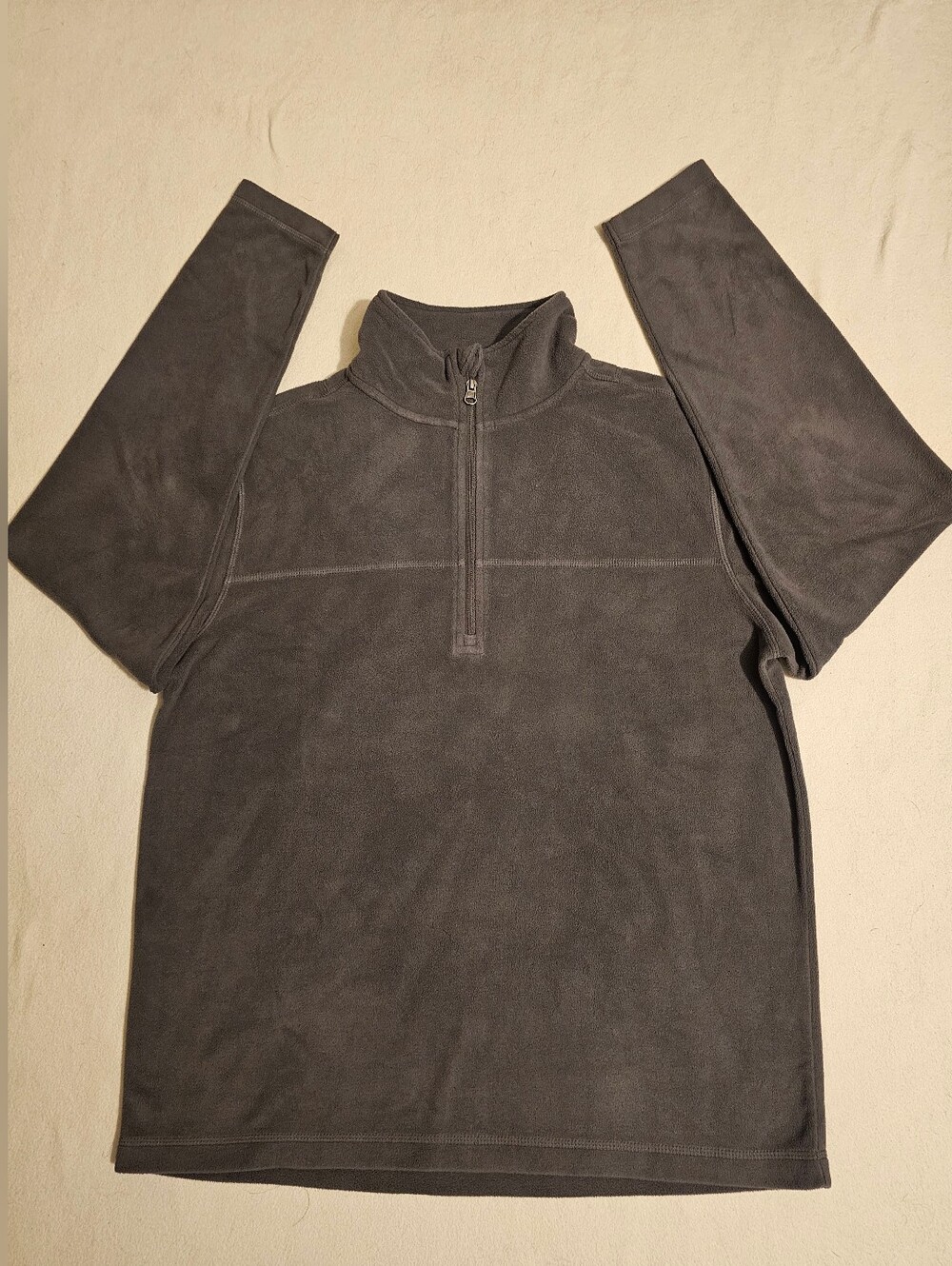 NEW! ALPINE DESIGN Men's Half-Zip Fleece Pullover in Charcoal Gray SIZE MEDIUM